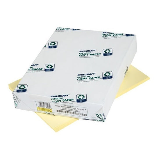 COLORED COPY PAPER 20 LB, YELLOW BX