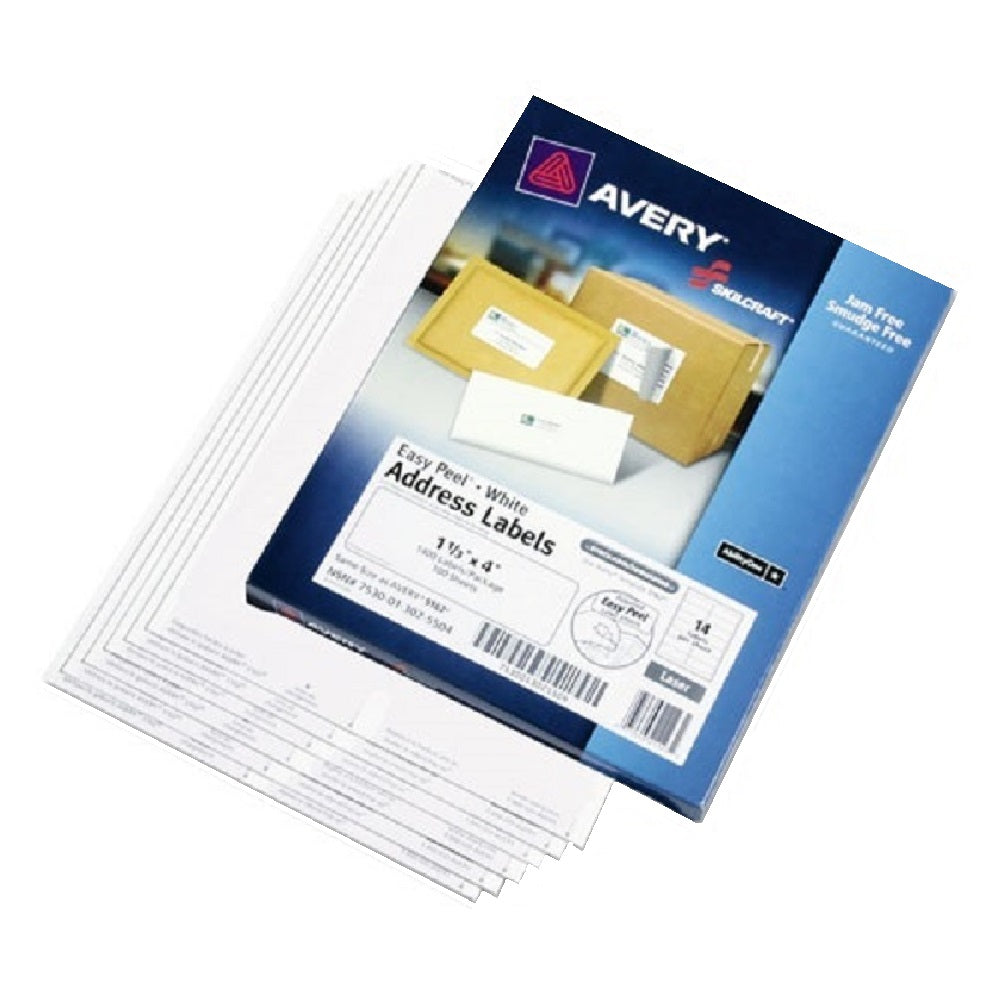 7530013025504 EASYPEEL, WHITE LASER LABELS BX