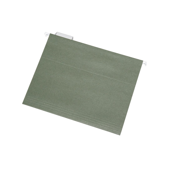 HANGING FILE FOLDER, LETTER SIZE, 1/5 CUT TOP TABS, GREEN