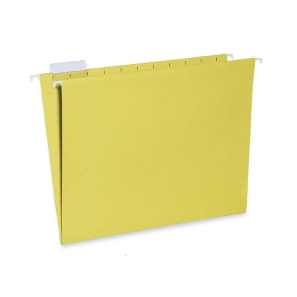 HANGING FILE FOLDER, LETTER SIZE, 1/5 CUT TAB, YELLOW