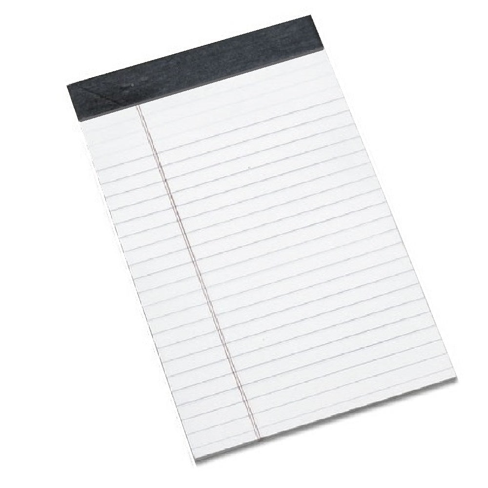 LEGAL RULED PAD, PERFORATED, WHITE