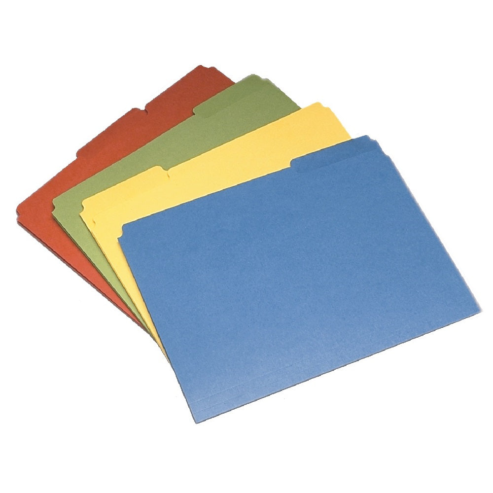 COLOR FILE FOLDER SET.1/3 CUT, LETTER - ASSORTED