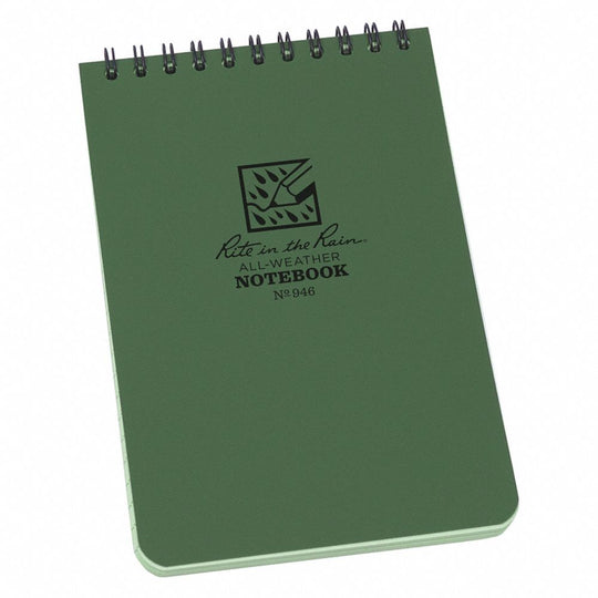 RITE N RAIN NOTEBOOK 4X6 - GREEN