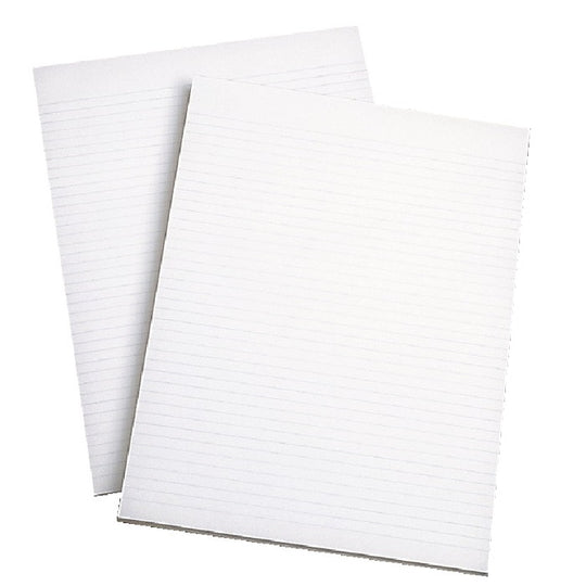 WRITING PAD, NARROW RULE - WHITE