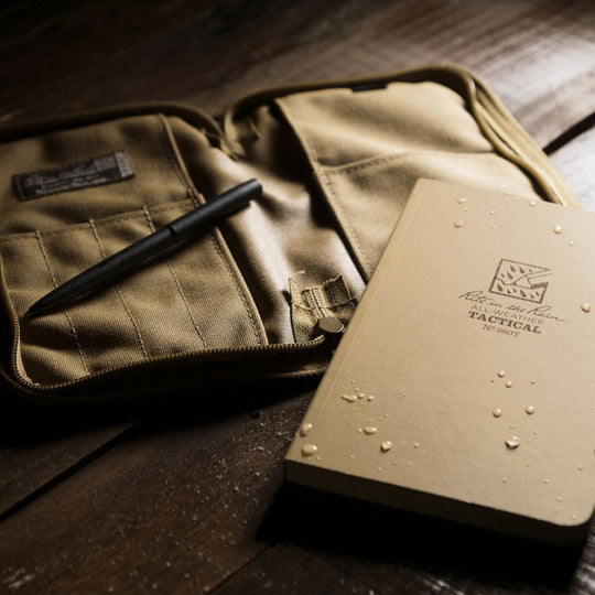 Rite in the Rain Universal Kit, Tan Cordura Fabric Cover, Field Book, Pen, 160 Pages, 4.25" x 7.25", Tan Paper