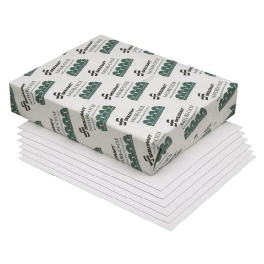 NATURE-CYCLE PAPER, PROCESS CHLORINE FREE, DUAL PURPOSE, WHITE PLT