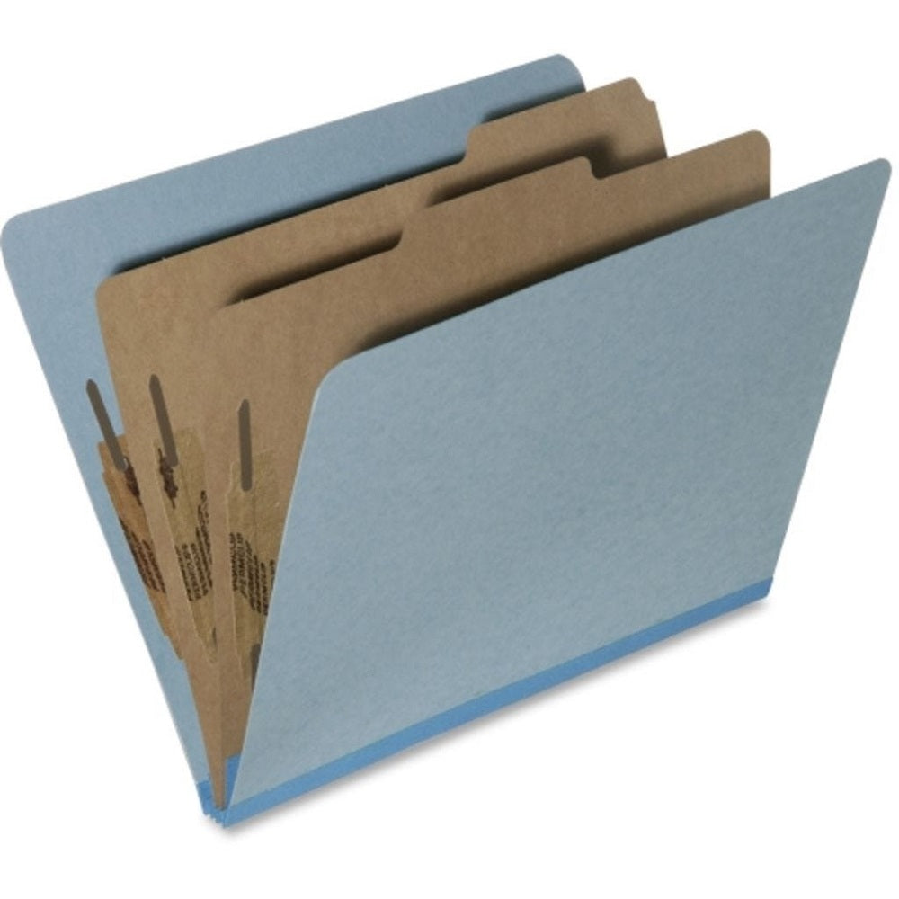 PRESSBOARD CLASSIFICATION FOLDER, LETTER, LIGHT BLUE  PK