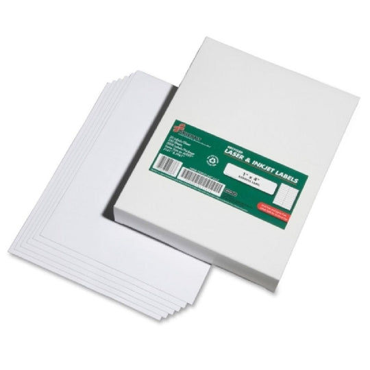 RECYCLED ADDRESS LABELS, INKJET/LASER PRINTERS, WHITE BX