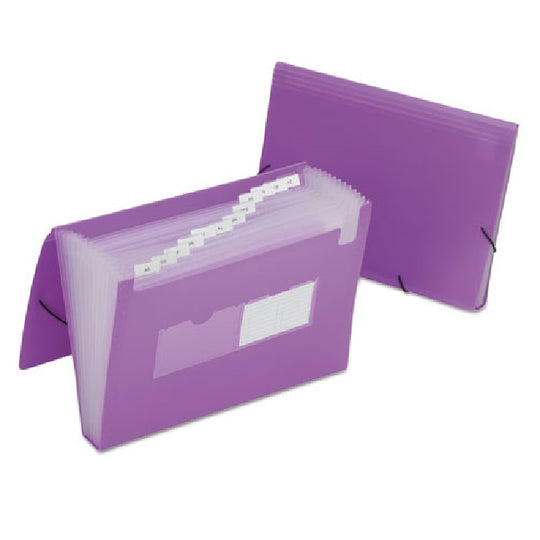 EXPANDING FILE FOLDERS AND STORAGE, LETTER SIZE - PURPLE