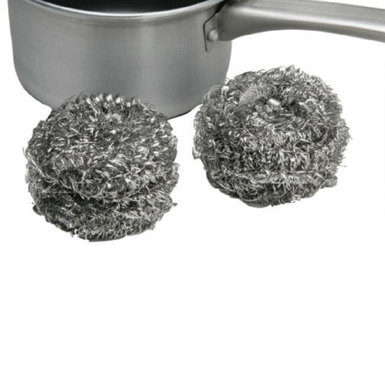 STAINLESS STEEL SCRUBBER - 1 3/4" W x 4" DIAMETER