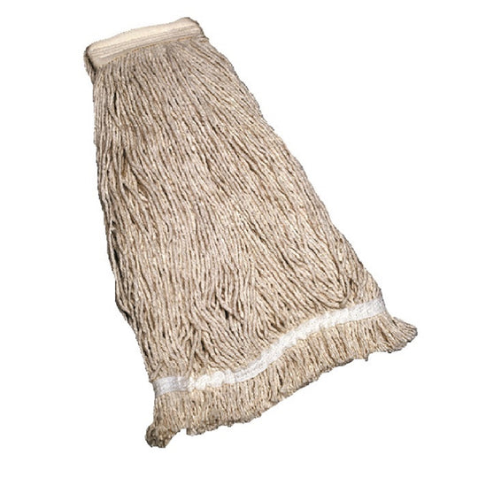 CUT-END WET MOP HEAD, NATURAL 24/BX