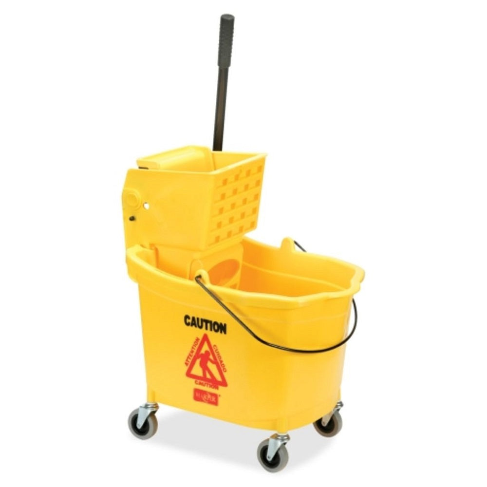 COMBINATION WET MOP BUCKET AND WRINGER, 35 QUART, YELLOW