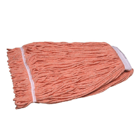 COTTON WET MOP HEAD LOOPED-END, ORANGE - BX