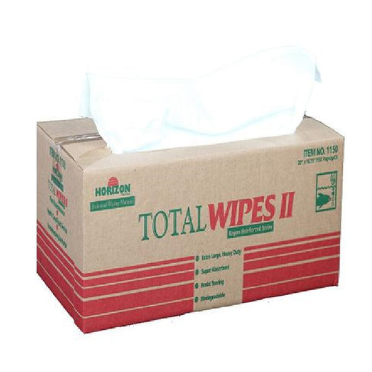 TOTAL WIPES II, HEAVY DUTY CLEANING TOWEL, 2-PLY  BX