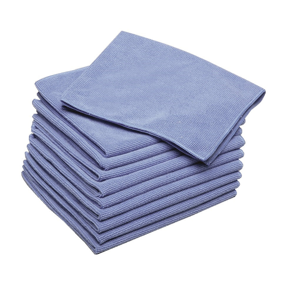 MICROFIBER HIGH PERFORMANCE CLEANING CLOTH, INDUSTRIAL WEIGHT, BLUE