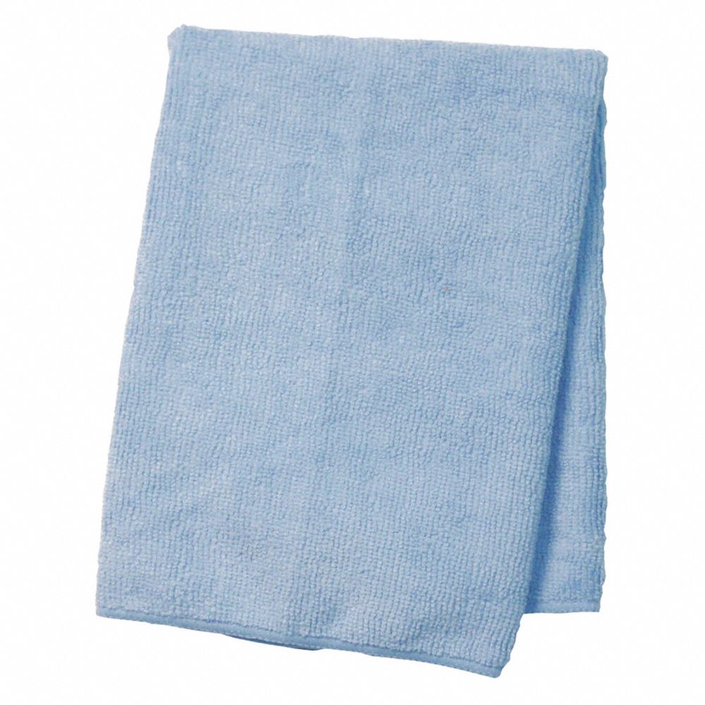 MICROFIBER HIGH PERFORMANCE CLEANING CLOTH, INDUSTRIAL WEIGHT, BLUE