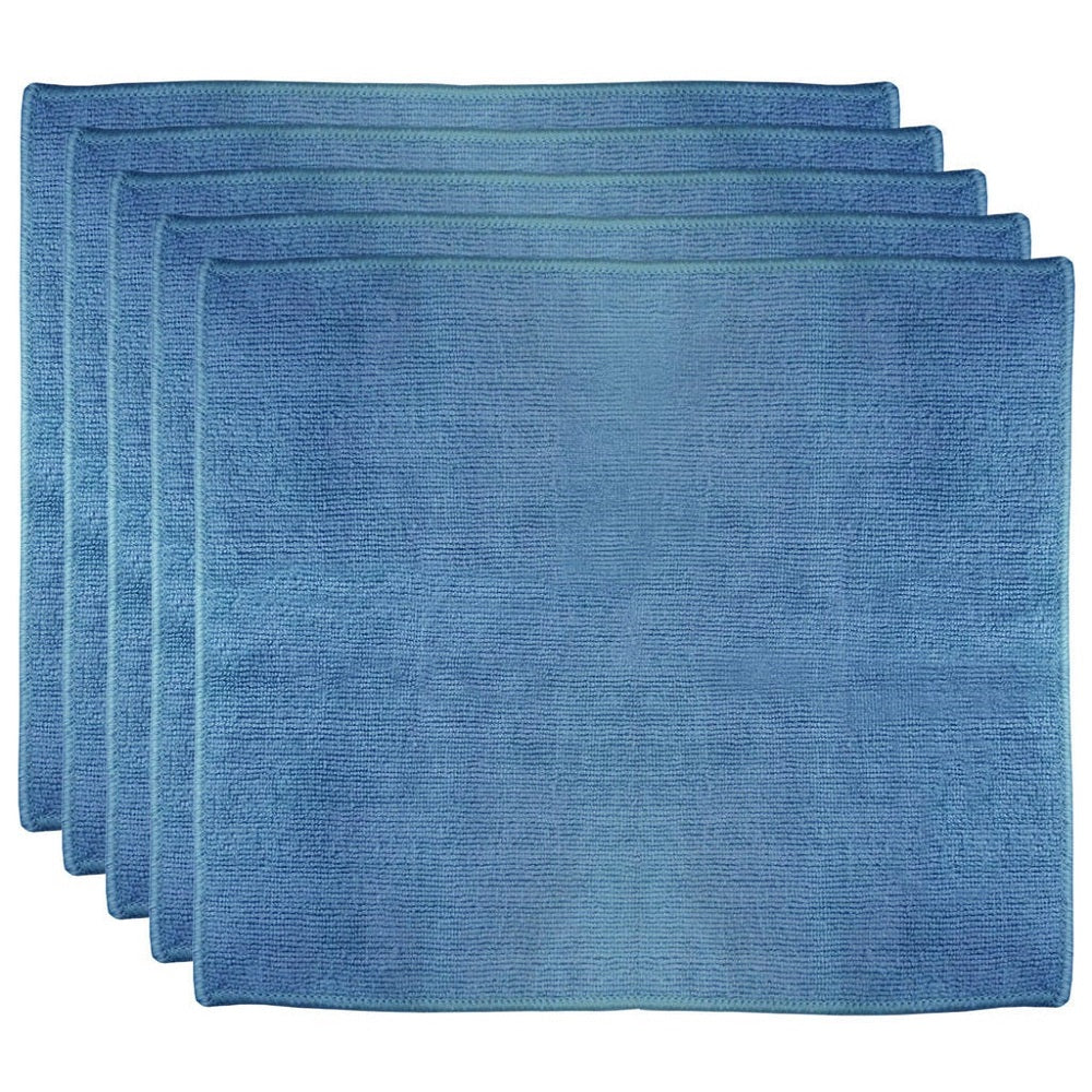 MICROFIBER HIGH PERFORMANCE CLEANING CLOTH, INDUSTRIAL WEIGHT, BLUE