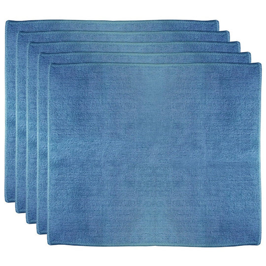 MICROFIBER HIGH PERFORMANCE CLEANING CLOTH, INDUSTRIAL WEIGHT, BLUE