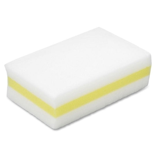 MELAMINE FOAM CLEANING PAD - WHITE/YELLOW