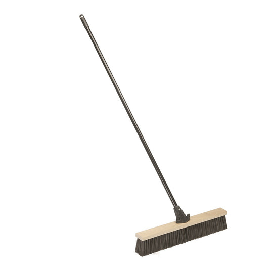 INDUSTRIAL PUSH BROOM, GRAY BRISTLES