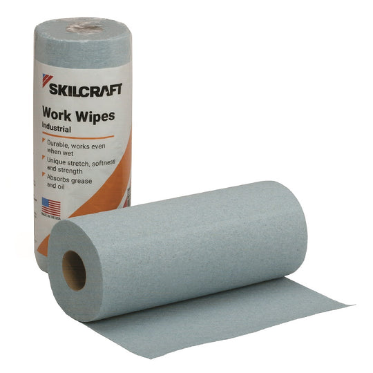 7920016850956 INDUSTRIAL WORK WIPES, 55 SHEETS/ROLL BLUE BX