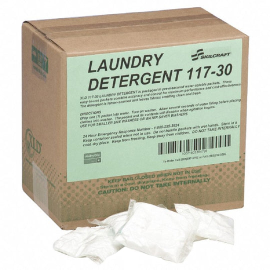 XLD LAUNDRY DETERGENT, 117-30 SMALL LOADS, POWER, 1 oz. LEMON SCENT, 100/BX