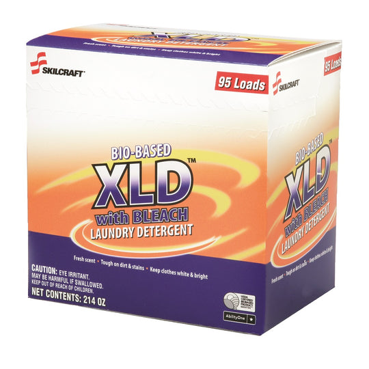 BIO-BASED XLD LAUNDRY DETERGENT, POWDER, 214 OZ. (13.37 LB) DIRT AND STAIN REMOVER, 2/PACK