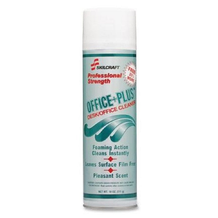 OFFICE PLUS DESK/OFFICE CLEANER. AEROSOL, 18 FLUID OZ.