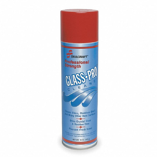 GLASS PRO PROFESSIONAL STRENGTH CLEANER - AEROSOL, 19 OZ