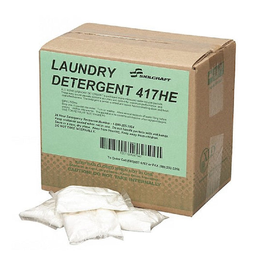 XLD HIGH EFFICIENCY LIQUID LAUNDRY DETERGENT, 417HE, 0.75 oz PACKETS 100/BOX