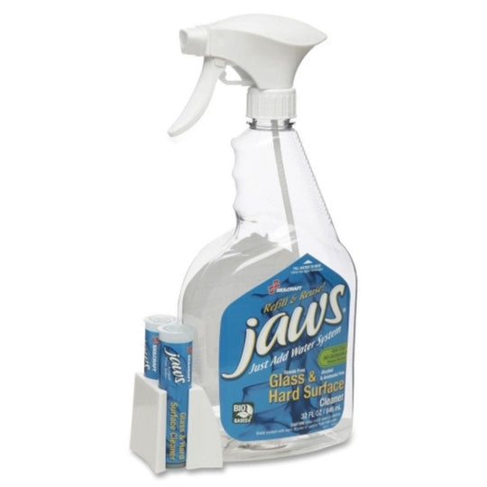 JAWS SYSTEM CLEANING KIT GLASS/HARD SURFACE CLEANER W/REFILLS, 1/KT