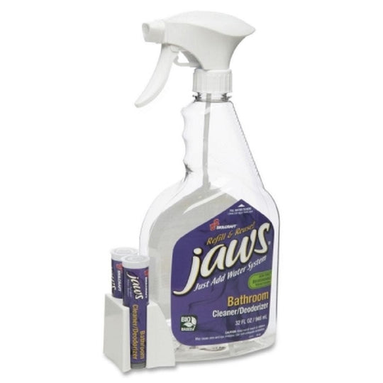 JAWS BATHROOM KIT CLEANER/DEODORIZER, 6 SPRAY BOTTLES/12 REFILLS