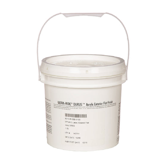 EXTERIOR ACRYLIC FLAT LATEX PAINT, MPI #10 - FLAT IVORY, 37855