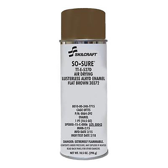 SO-SURE AEROSOL PAINT A-A-2787 -  FLAT BROWN 30372