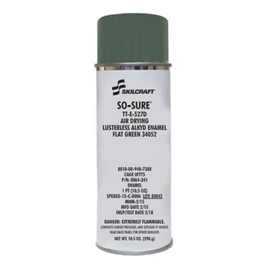 SO-SURE AEROSOL PAINT A-A-2787 - FLAT GREEN 34052