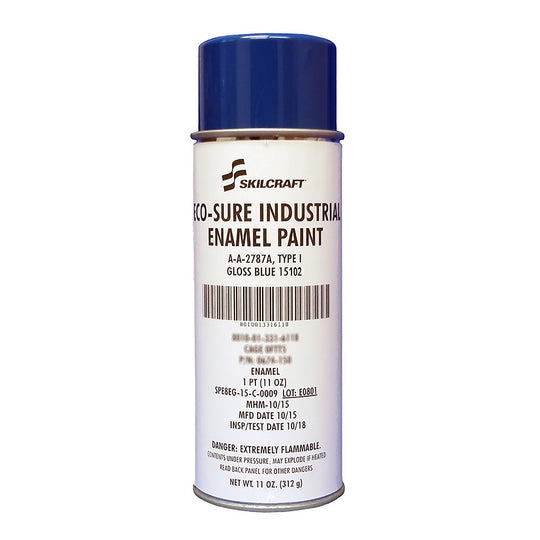 INDUSTRIAL ENAMEL AEROSOL PAINT - GLOSS BLUE 15102