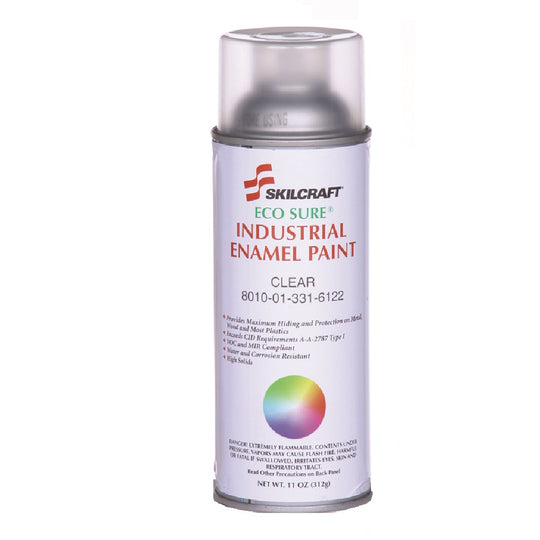 INDUSTRIAL ENAMEL AEROSOL PAINT - CLEAR