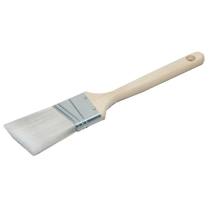 2 1/2" ANGLED SASH PAINT BRUSH, POLYESTER, WOOD HANDLE - 6-BRUSHES/CS