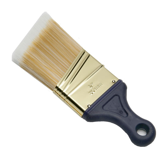 ERGONOMIC 2" WIDE ANGLE SASH BRUSH, SYNTHETIC FILAMENT, FLEXIBLE HANDLE, 6) BRUSHES/PACK