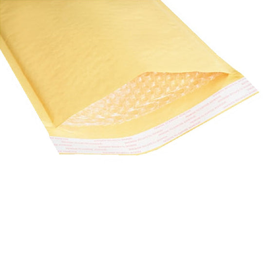 SEALED AIR JIFFYLITE BUBBLE MAILERS,  PADDED ENVELOPE, PEEL & SEAL, KRAFT