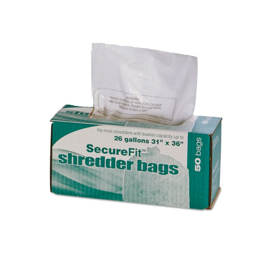 HEAVY DUTY SHREDDER BAGS, 26 GALLON CAPACITY  50/BOX