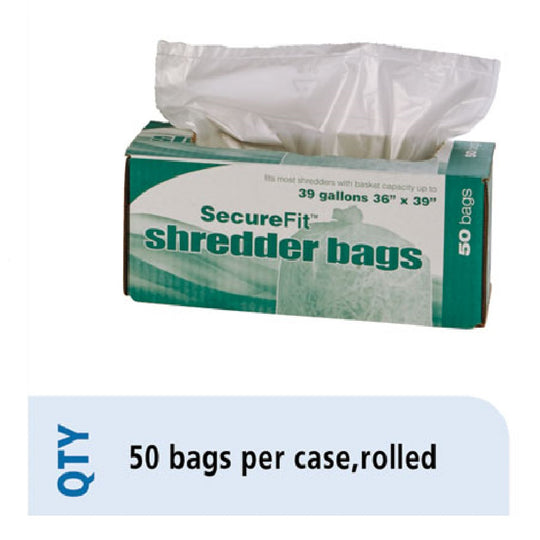 HEAVY DUTY SHREDDER BAGS, 39 GALLON CAPACITY