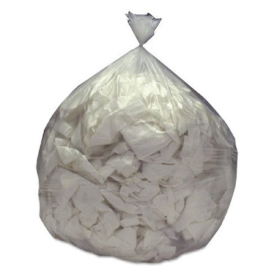 HIGH DENSITY TRASH CAN LINER, 45 GALLON, 12 MICRONS, NATURAL