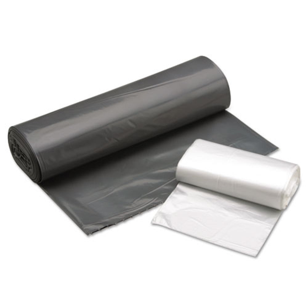 CORELESS ROLL CAN LINERS, HEAVY DUTY, GRAY  BX