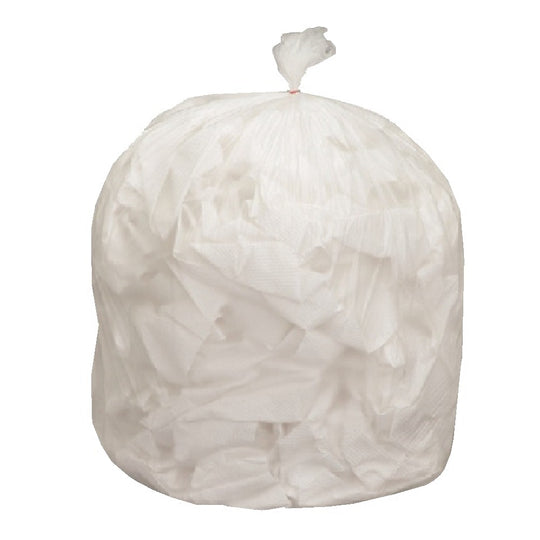 TRASH BAGS, REGULAR DUTY, CORELESS ROLL, NATURAL  BX