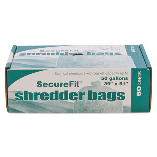 HEAVY DUTY SHREDDER BAGS, 50 GALLON CAPACITY, 50/BOX