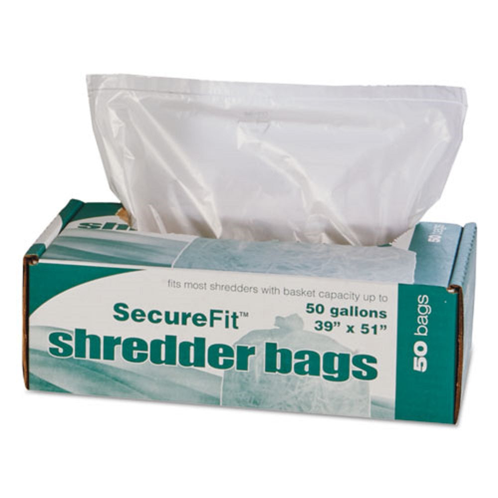 HEAVY DUTY SHREDDER BAGS, 50 GALLON CAPACITY, 50/BOX