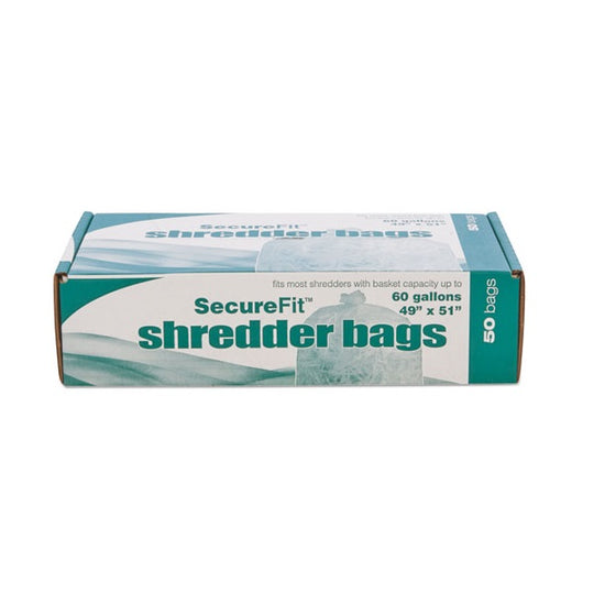 HEAVY DUTY SHREDDER BAGS, 60 GALLON CAPACITY - 50/BOX