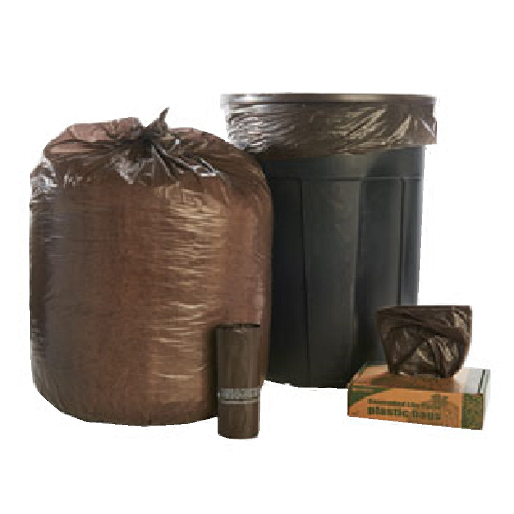 "CLC" CONTROLLED LIFE-CYCLE PLASTIC BAGS, EXTRA HEAVY DUTY, BROWN