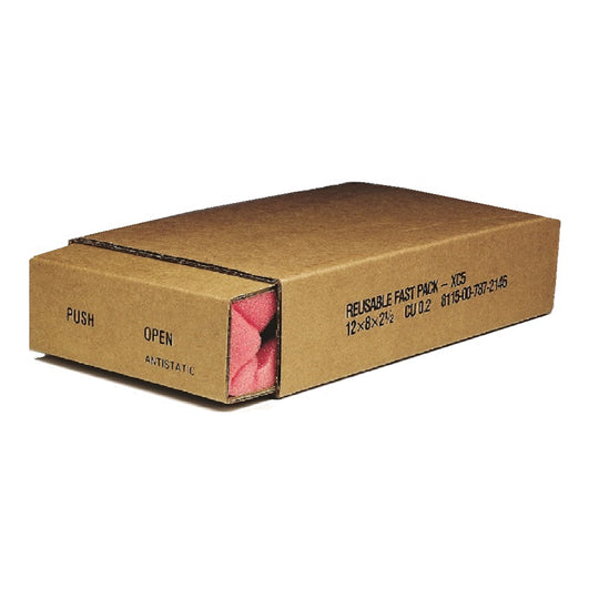 SLIDE PACK SHIPPING BOX, BROWN- 9" x 6" x 3 1/2"